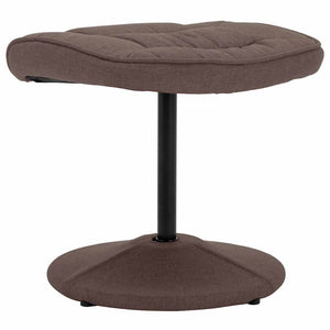 vidaXL Recliner with Footrest Brown Fabric