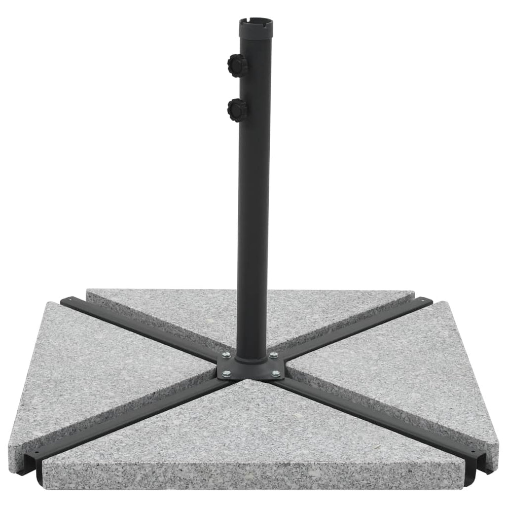 vidaXL Parasol Base Weights 4 pcs. Triangular Grey Granite 60 kg