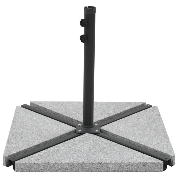 vidaXL Parasol Base Weights 4 pcs. Triangular Grey Granite 60 kg