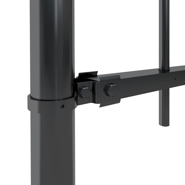 vidaXL Woerden Garden Fence with Spear Top Steel 181 x 150 cm Black