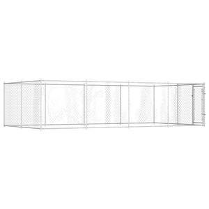 vidaXL Outdoor Dog Kennel 7.6x3.8x1.9 m