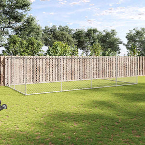 vidaXL Outdoor Dog Kennel 7.6x3.8x1.9 m