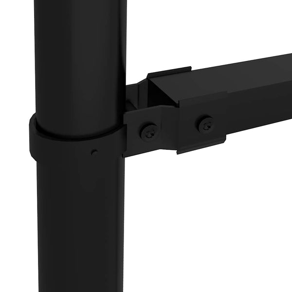 vidaXL Garden Fence Woerden with Spear Top Steel 170 x 125 cm Black