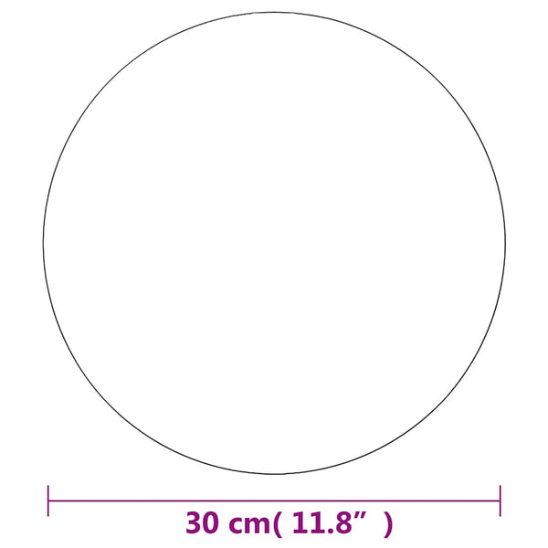 vidaXL Frameless Mirror Round 30 cm Glass