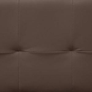 vidaXL Sofa Bed with 2 Pillows Faux Leather Extendable Brown