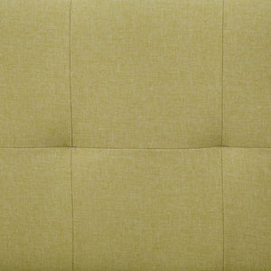 vidaXL Sofa Bed with Two Pillows Green Polyester