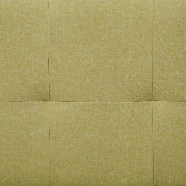 vidaXL Sofa Bed with Two Pillows Green Polyester
