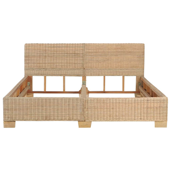vidaXL Hand-Woven Genuine Rattan Bed Frame 160×200 cm