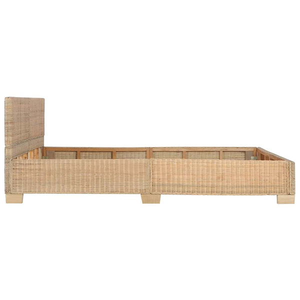 vidaXL Hand-Woven Genuine Rattan Bed Frame 160×200 cm