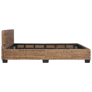 vidaXL Bed Frame Natural Rattan 160 x 200 cm