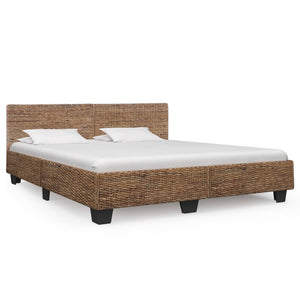 vidaXL Bed Frame Natural Rattan 180x200 cm