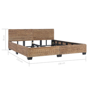 vidaXL Bed Frame Natural Rattan 180x200 cm
