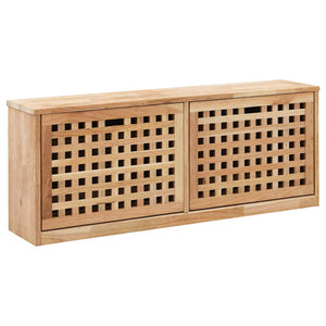 vidaXL Shoe Bench 94 x 20 x 38 cm Solid Walnut Wood