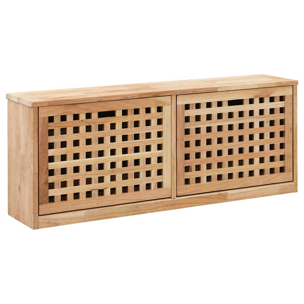vidaXL Shoe Bench 94 x 20 x 38 cm Solid Walnut Wood
