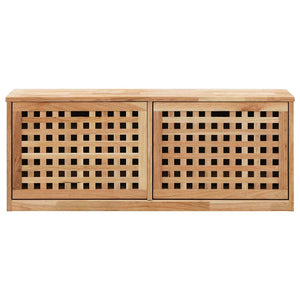 vidaXL Shoe Bench 94 x 20 x 38 cm Solid Walnut Wood