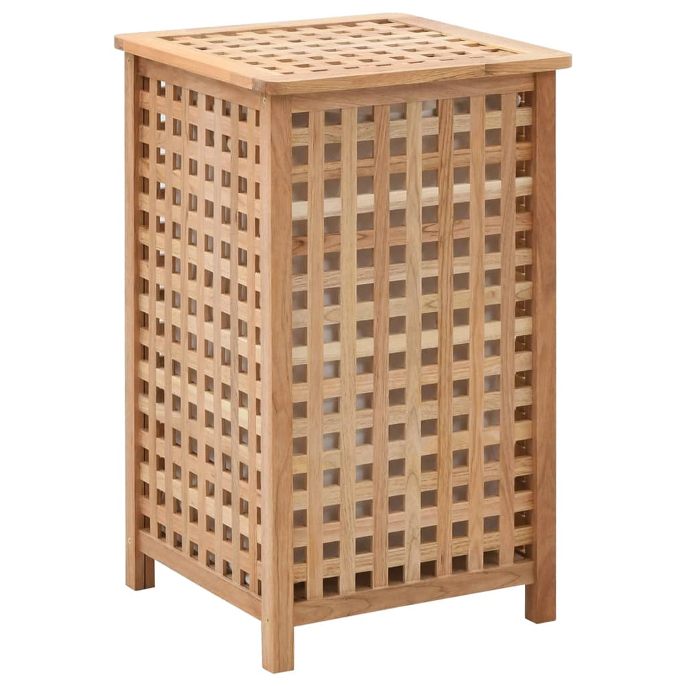 vidaXL Laundry Basket 39x39x65 cm Solid Walnut Wood
