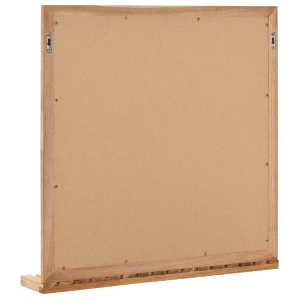 vidaXL Bathroom Mirror 60x12x62 cm Solid Walnut Wood