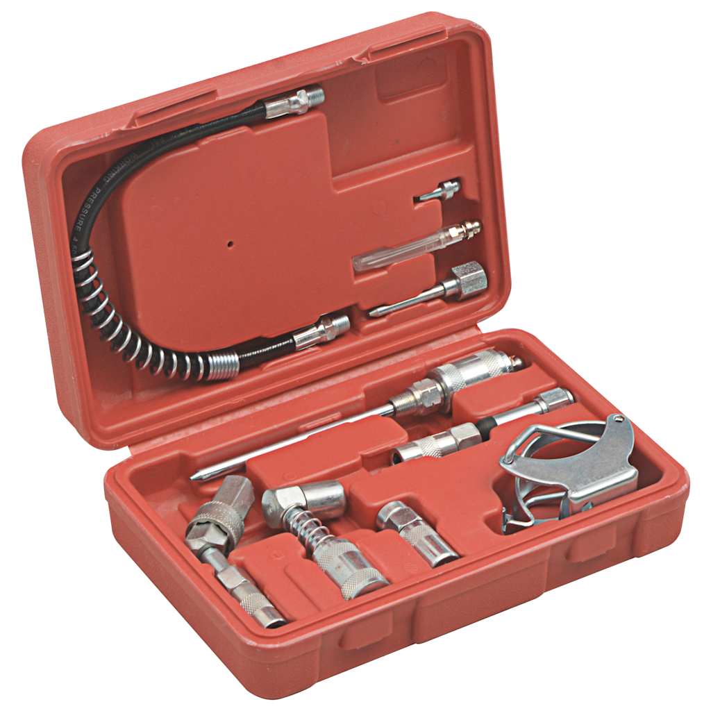 vidaXL 11-piece Grease Gun Accessory Set