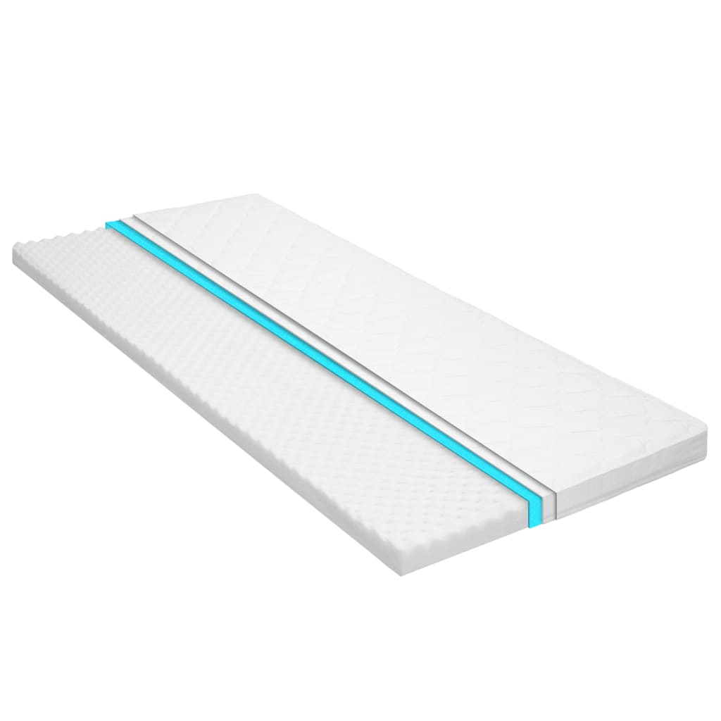 vidaXL Mattress Topper 90 x 200 cm Cold Foam Egg Crate Profile 6 cm