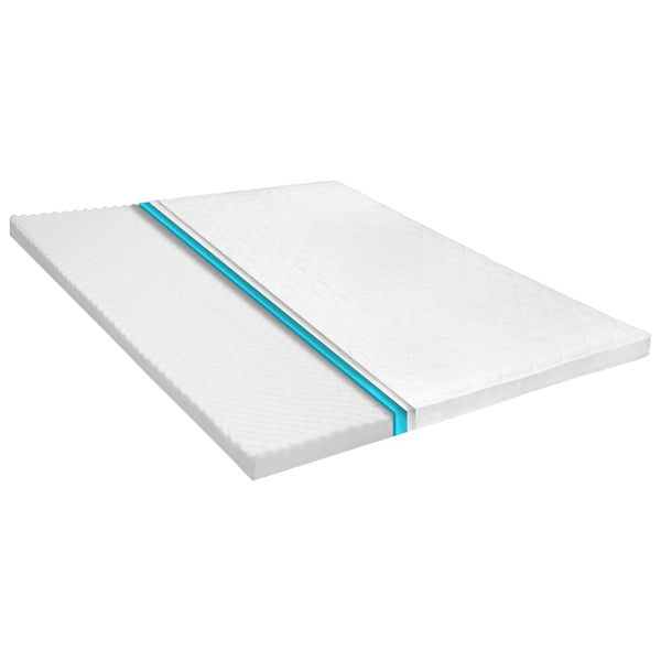 vidaXL Mattress Topper 140 x 200 cm Cold Foam Egg Crate Profile 6 cm