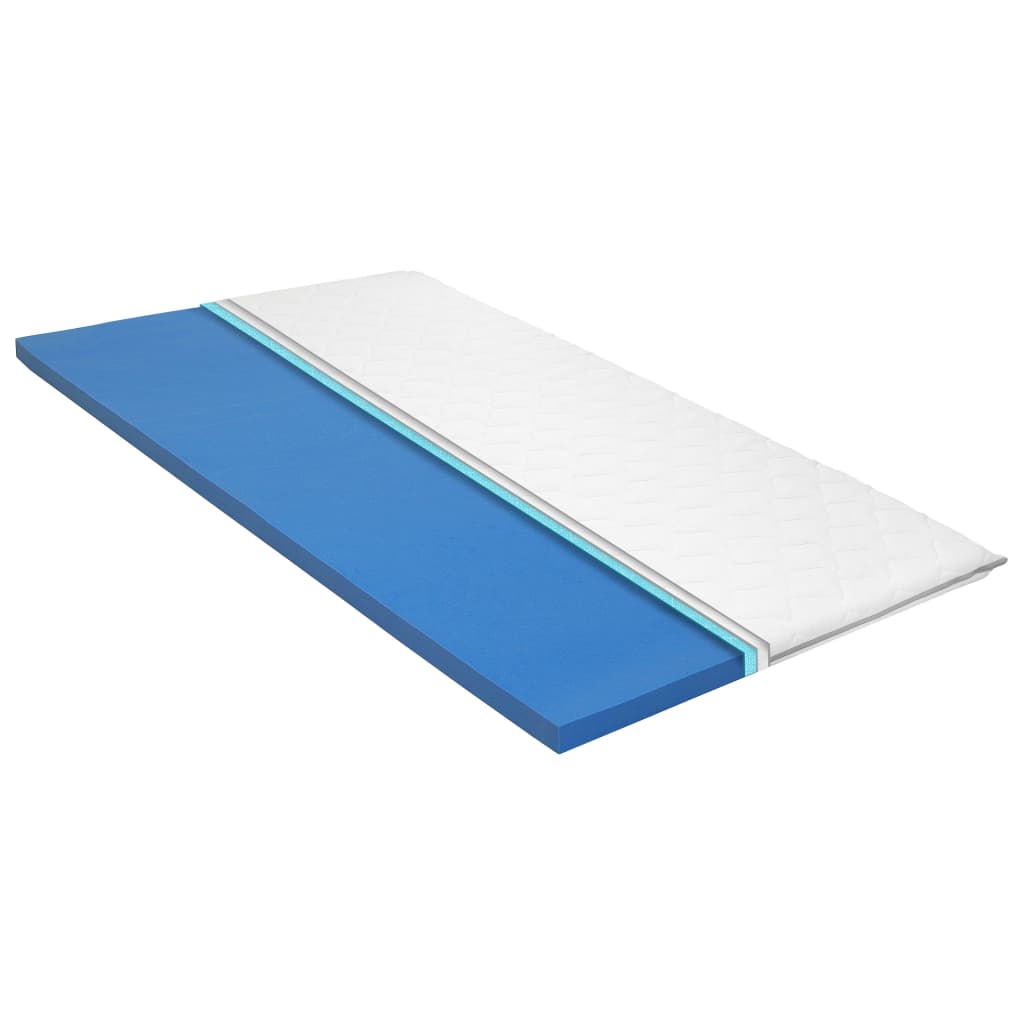 vidaXL Mattress Topper 90 x 200 cm Viscoelastic Memory Foam 6cm