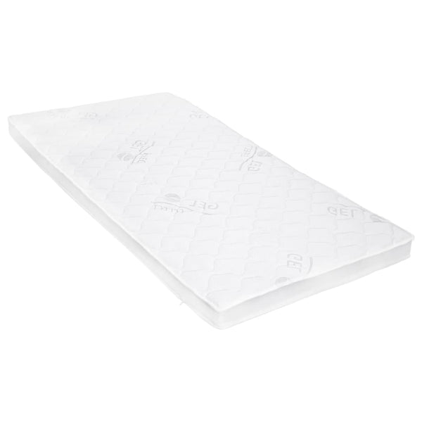 vidaXL Mattress Topper 90 x 200 cm Gel Foam 7 cm