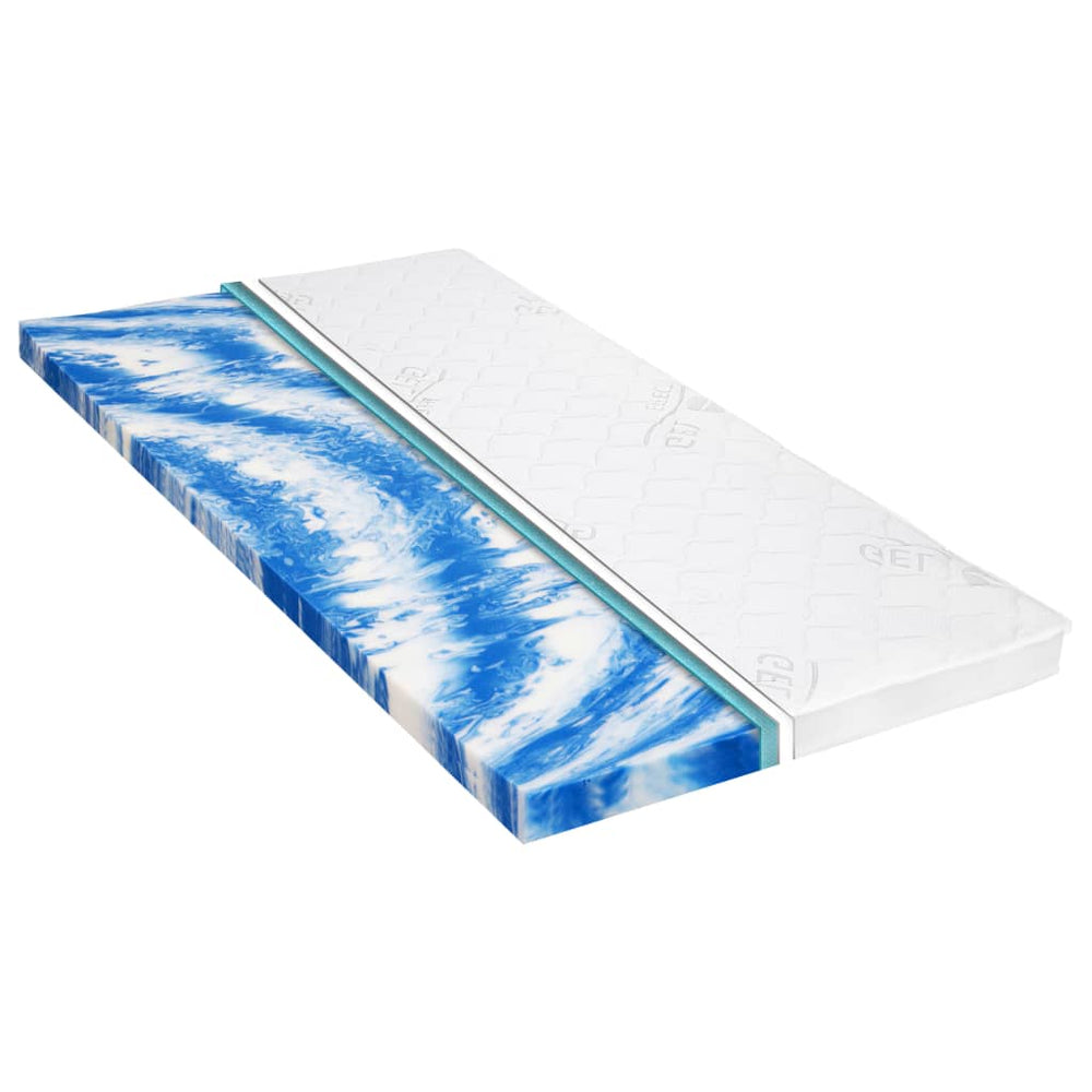 vidaXL Mattress Topper 100 x 200 cm Gel Foam 7 cm