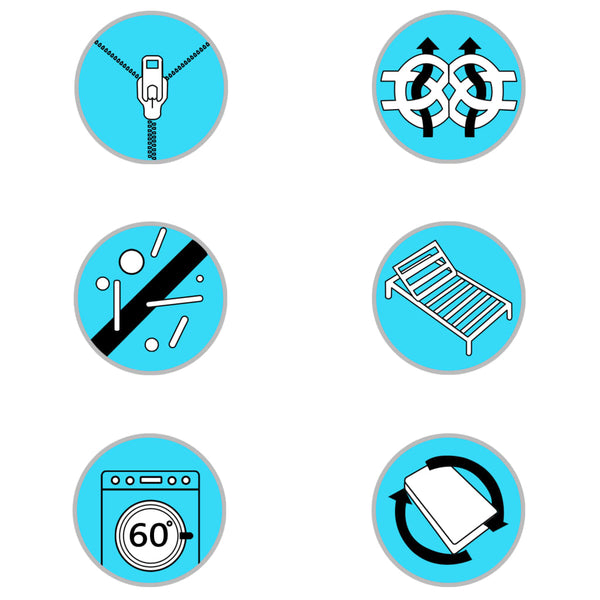 vidaXL Mattress 160 x 200 cm 7-Zone PU Foam 16 cm H2 H3
