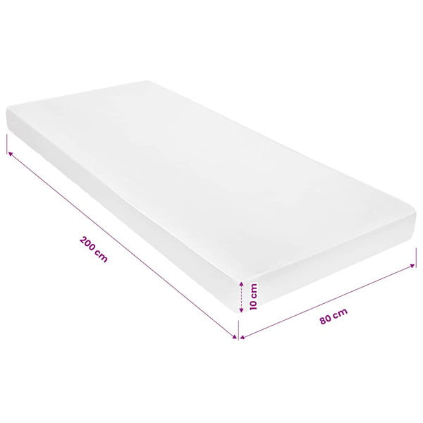 vidaXL Mattress 80 x 200 cm 7-Zone PU Foam 10 cm H2 H3