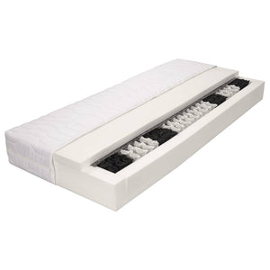 vidaXL Mattress 90 x 200 cm 7-Zone Pocket Sprung 20 cm H2