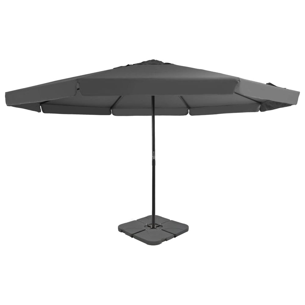 vidaXL Parasol with Portable Parasol Base Anthracite