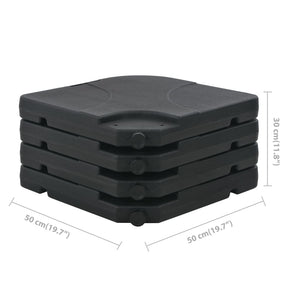 vidaXL Parasol with Portable Parasol Base Anthracite