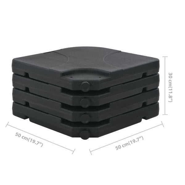 vidaXL Parasol with Portable Parasol Base Anthracite