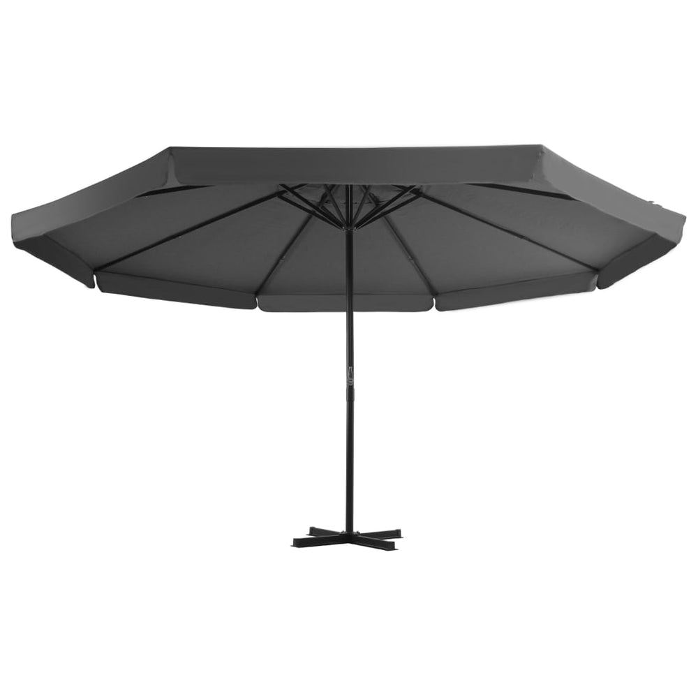 vidaXL Parasol with Portable Parasol Base Anthracite
