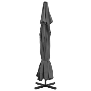 vidaXL Parasol with Portable Parasol Base Anthracite