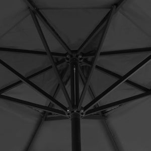 vidaXL Parasol with Portable Parasol Base Anthracite