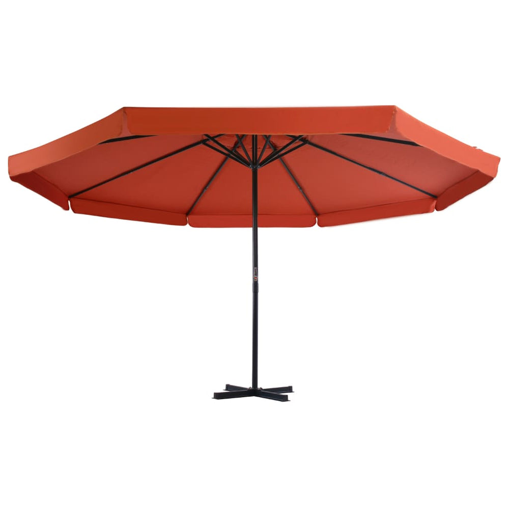 vidaXL Parasol with Portable Parasol Base Terracotta
