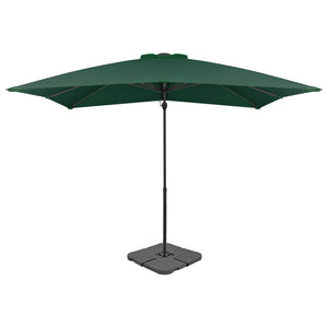 vidaXL Parasol with Portable Parasol Stand Green