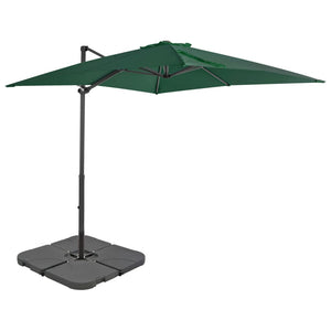 vidaXL Parasol with Portable Parasol Stand Green