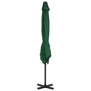 vidaXL Parasol with Portable Parasol Stand Green