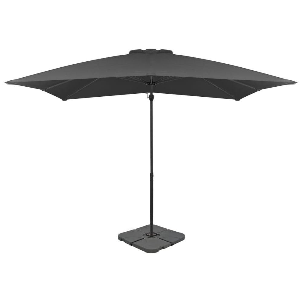 vidaXL Parasol with Portable Parasol Base Anthracite