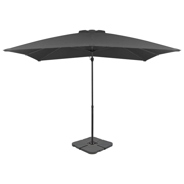 vidaXL Parasol with Portable Parasol Base Anthracite