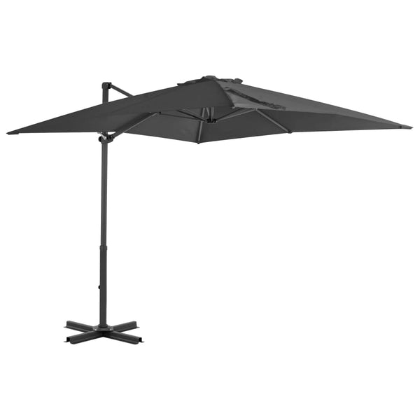 vidaXL Parasol with Portable Parasol Base Anthracite