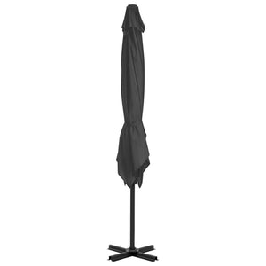 vidaXL Parasol with Portable Parasol Base Anthracite