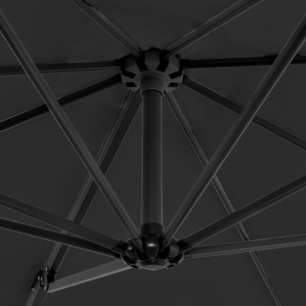 vidaXL Parasol with Portable Parasol Base Anthracite
