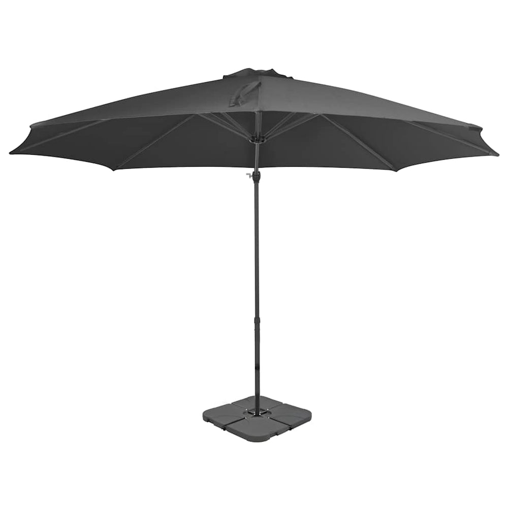 vidaXL Parasol with Portable Parasol Base Anthracite