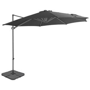 vidaXL Parasol with Portable Parasol Base Anthracite