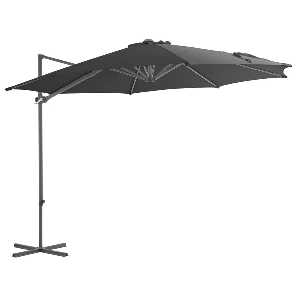 vidaXL Parasol with Portable Parasol Base Anthracite