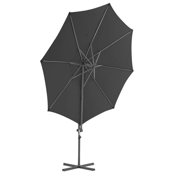 vidaXL Parasol with Portable Parasol Base Anthracite