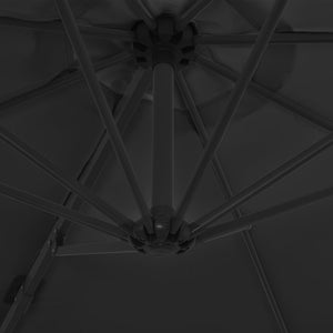 vidaXL Parasol with Portable Parasol Base Anthracite